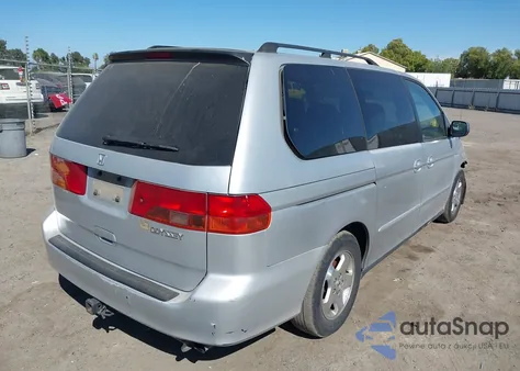 2001 Honda Odyssey Ex from USA, damaged, VIN 2HKRL18741H610946